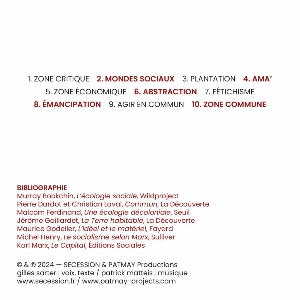 Gilles Sarter & Patrick Matteis - Zone Critique